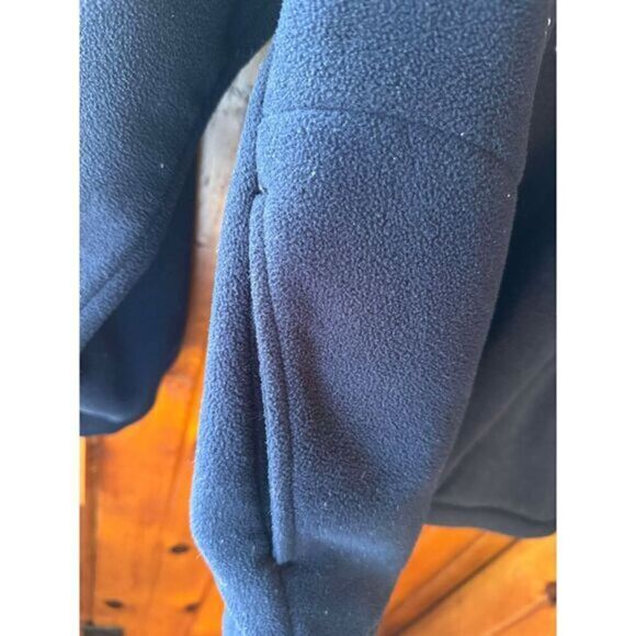 U.S. Polo Assn Quarter Zip Fleece Pullover Navy Blue Embroidered Logo Sweatshirt - Picture 4 of 5